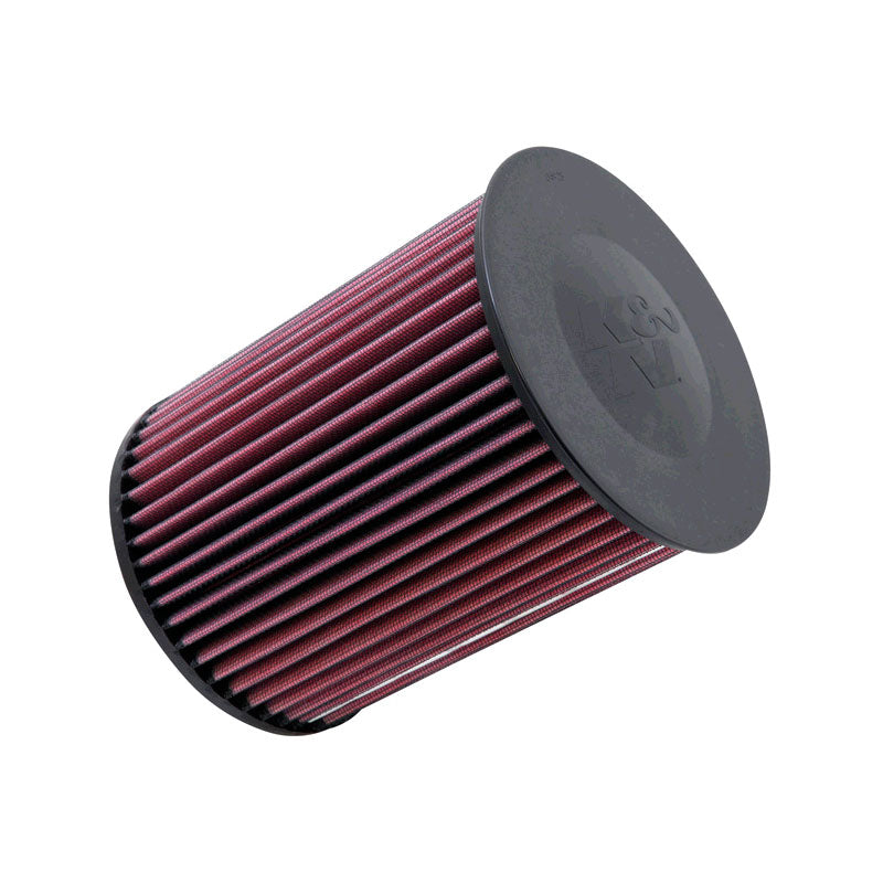 K&N, Tauschluftfilter passend für Ford C-Max/Ford Escape, Focus, Grand C-max, Kuga, Tourneo & Transit Connect/Lincoln MKC, Mazda 3, Mazda 5 1.6D/Volvo C30, C70, S40, V40, V50, V70 2007- (E-2993), Baumwolle, Rot