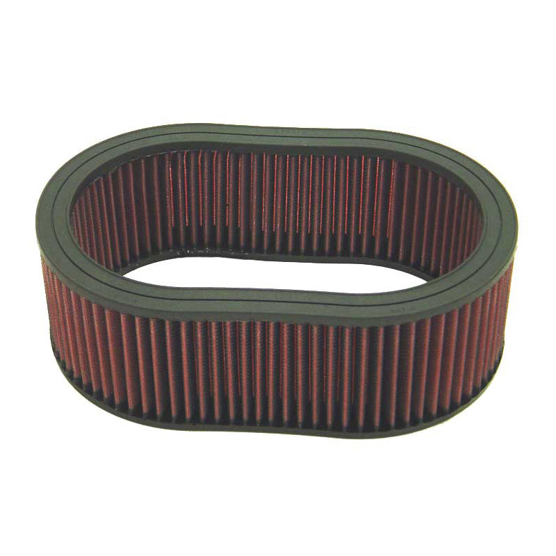 K&N, Tauschluftfilter Oval - 292mm x 206mm, 102mm Höhe (E-3504), Baumwolle, Rot