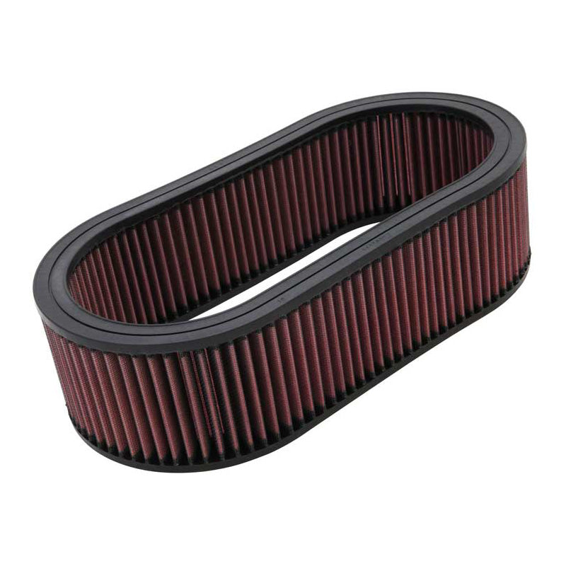 K&N, Tauschluftfilter Oval - 371mm x 197mm, 102mm Höhe (E-3514), Baumwolle, Rot