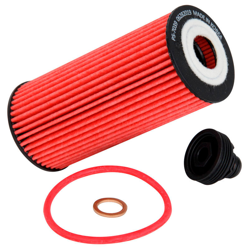 K&N, Ölfilter - High Performance-Series passend für BMW, Mini (HP-7039), Rot