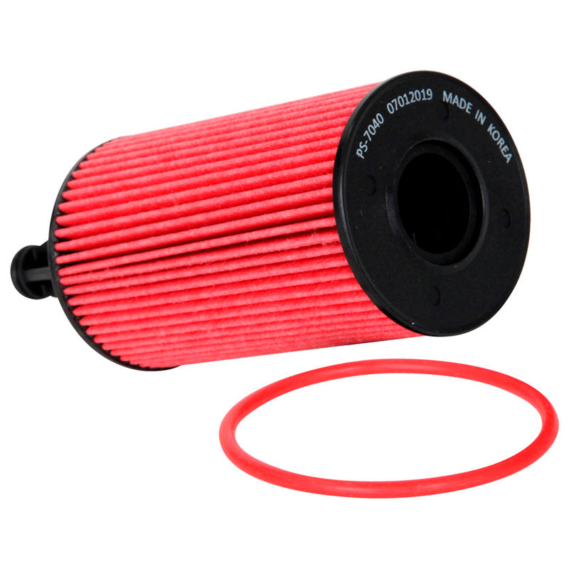 K&N, Ölfilter - High Performance-Series passend für Mercedes (HP-7040), Rot