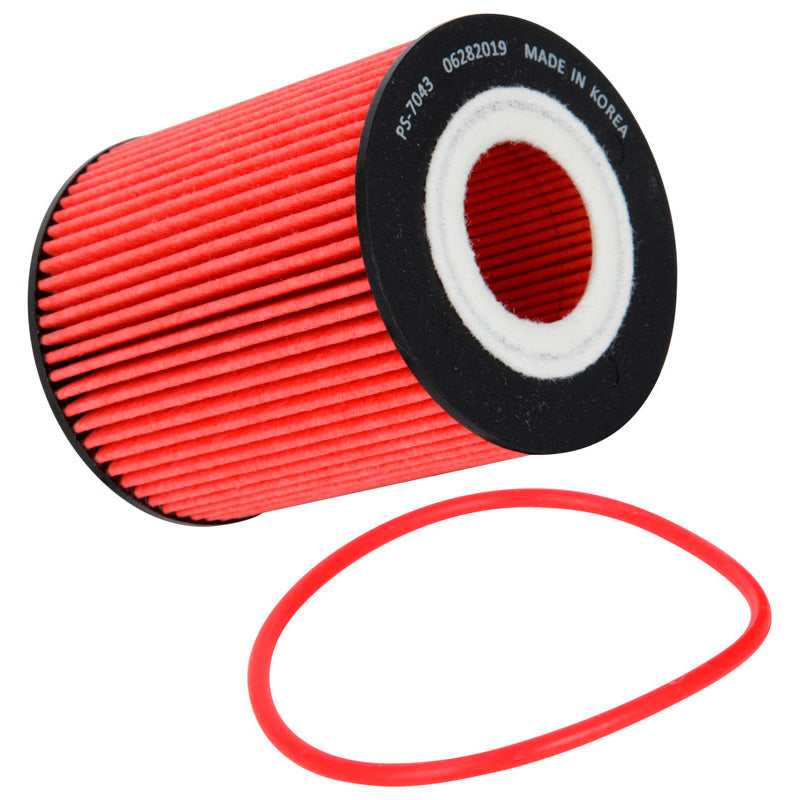 K&N, Ölfilter - High Performance-Series passend für Ford (HP-7043), Rot