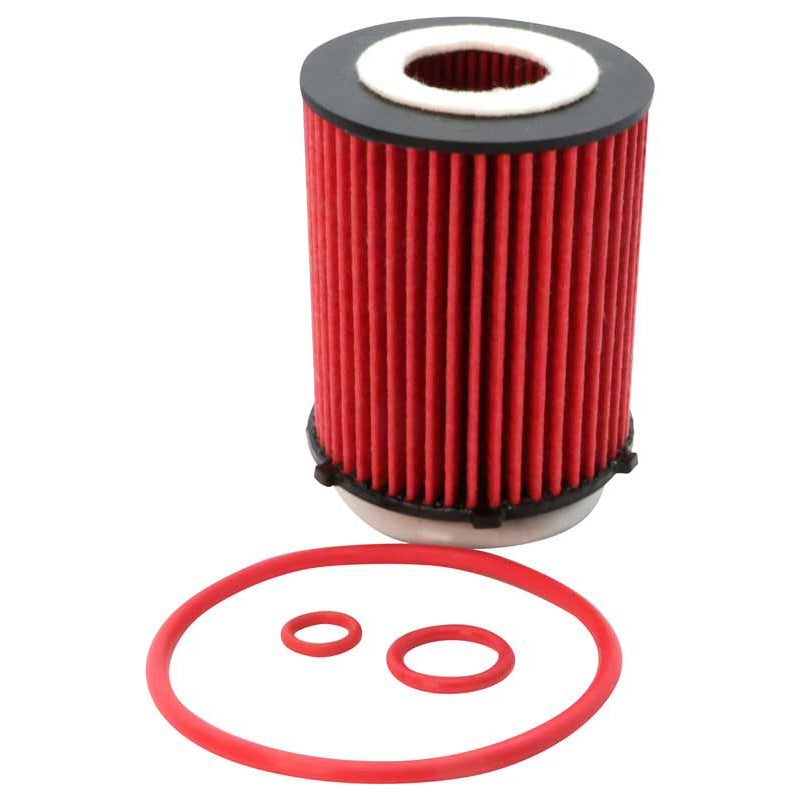 K&N, Ölfilter - High Performance-Series passend für Mercedes (HP-7051), Rot