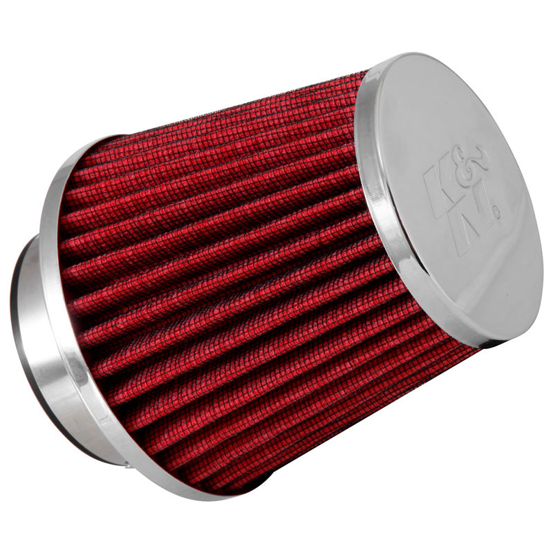 K&N, RG-Serie Universal Luftfilter mit 3 Anschlussdiametern - Länge 114mm - Rot (RG-1003RD-L), Baumwolle