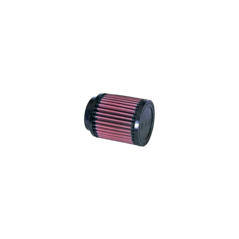 K&N, Luftfilter Universal Rund 62mm Flansch, 89mm Außendurchmesser, 102mm Höhe (RU-0800), Baumwolle, Rot