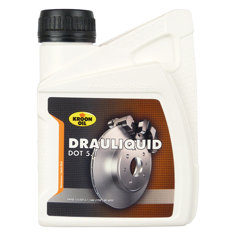 Kroon-Oil, 35664 Drauliquid DOT 5.1 500ml, Flüssigkeit, Braun