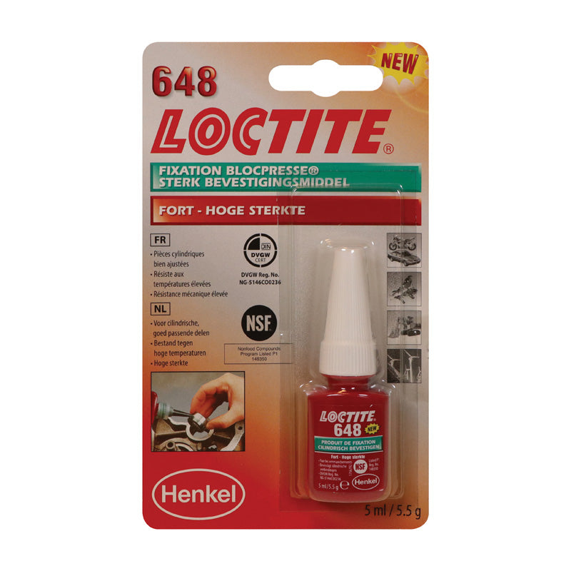 Loctite, 648 Fügeklebstoff - hochfest (grün) 5ml, Orange