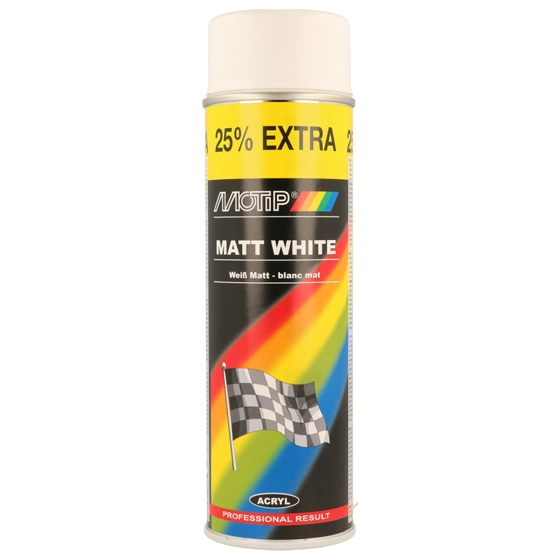 Motip, Rallye Lack - Weiß matt - 500ml, Weiss