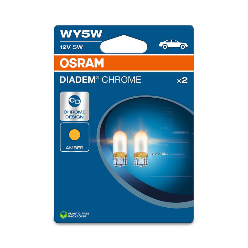 Osram, Diadem Chrom Halogen Birnen - T10 - 12V/5W - Satz à 2 Stück - Orange