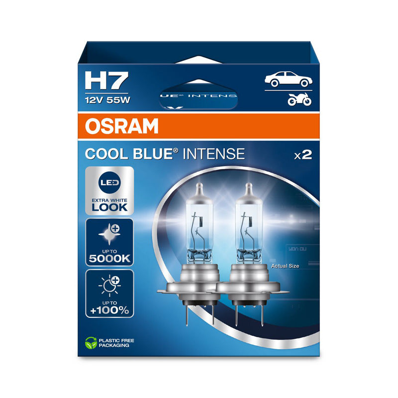 Osram, Cool Blue Intense NextGen Halogen Birnen - H7 - 12V/55W - Satz à 2 Stück, Blau