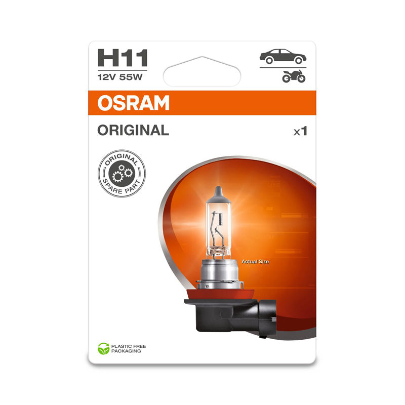 Osram, Original Halogen Birne - H11 - 12V/55W - pro Stück, Weiss