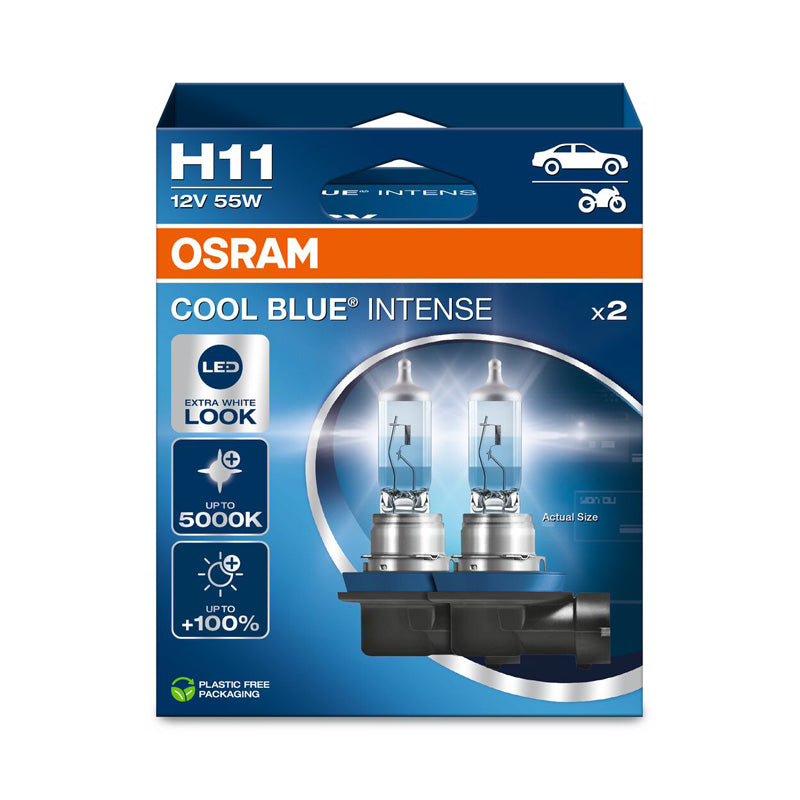 Osram, Cool Blue Intense NextGen Halogen Birnen - H11 - 12V/55W - Satz à 2 Stück, Blau