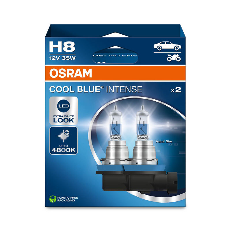 Osram, Cool Blue Intense NextGen Halogen Birnen - H8 - 12V/55W - Satz à 2 Stück, Blau