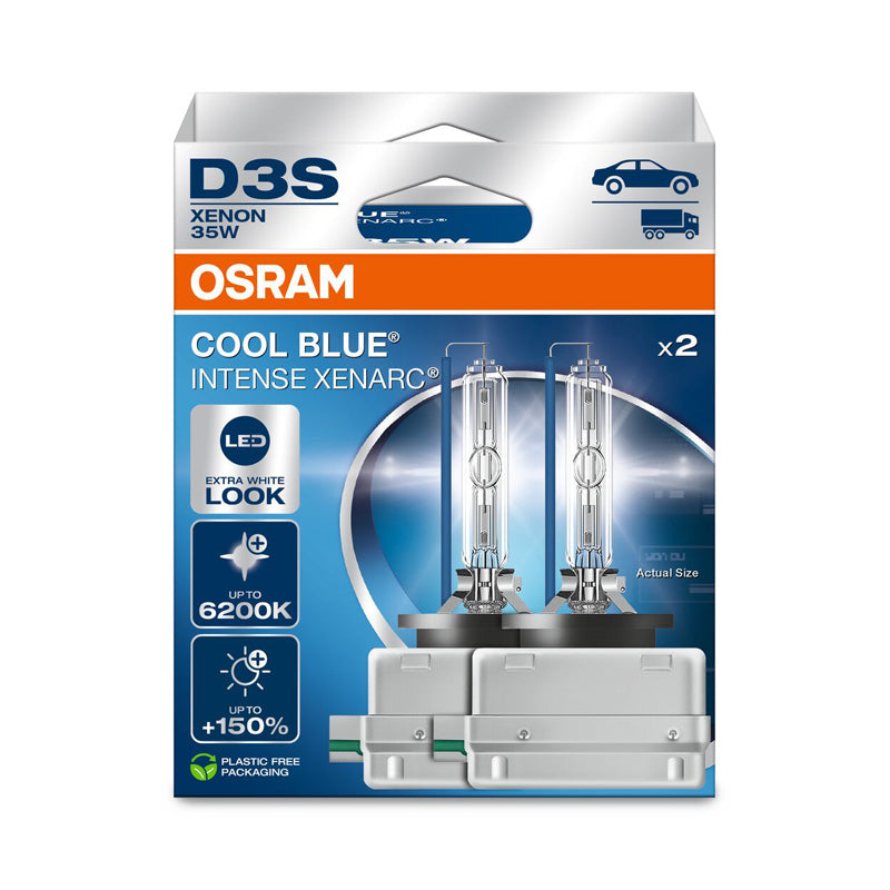 Osram, Xenarc Cool Blue Intense NextGen HID-Xenon Birnen - D3S - 12V/35W - Satz à 2 Stück (max. 6200K), Weiss