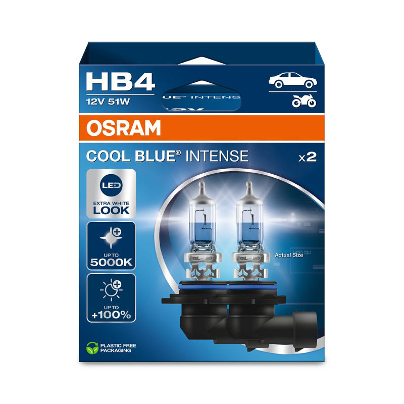 Osram, Cool Blue Intense NextGen Halogen Birnen - HB4 (9006) - 12V/51W - Satz à 2 Stück, Blau