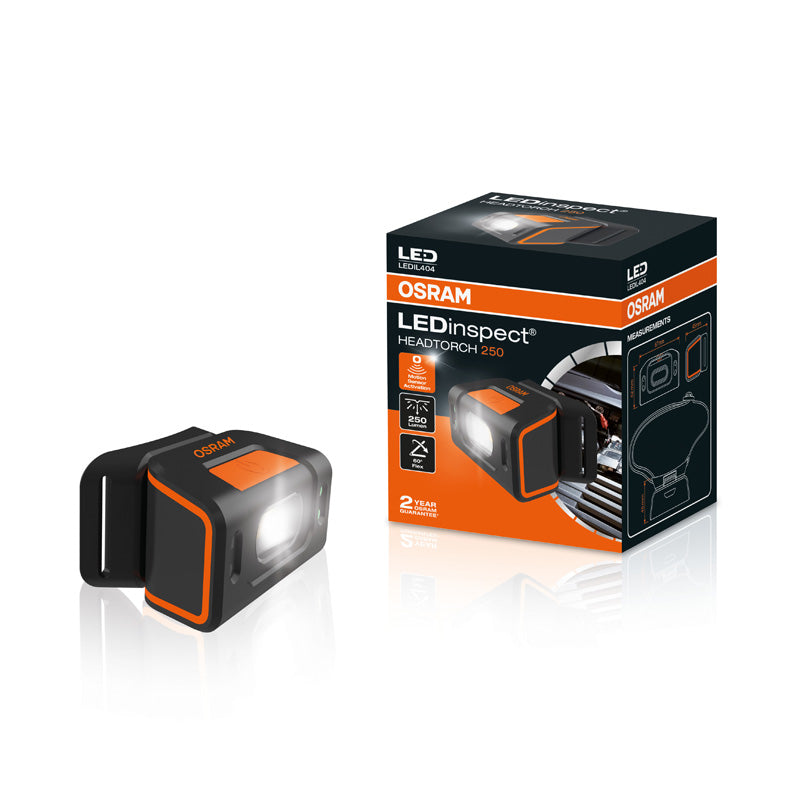 Osram, LEDinspect® HEADTORCH 250 - Inspektionsleuchte, Orange, Schwarz