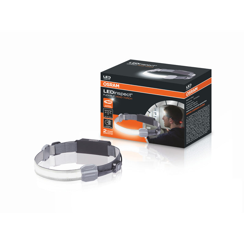 Osram, LEDinspect® FLEXIBLE HEAD TORCH - Inspektionsleuchte, Grau, Orange, Schwarz