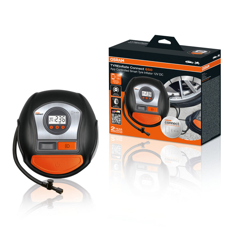 Osram, TYREinflate Connect 650 - Reifenpumpe, Orange