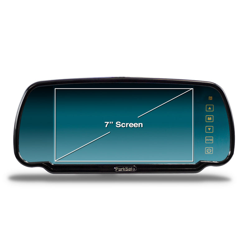 Parksafe, ParkSafe 7 Colour Touch Screen Spiegel Mount Monitor, Schwarz