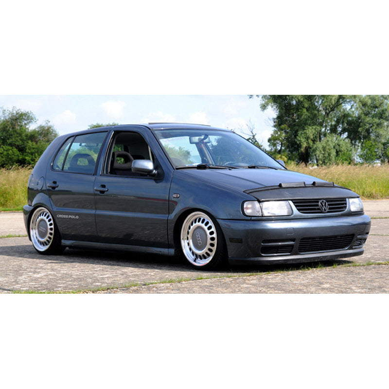 AutoStyle, Motorhauben Steinschlagschutz passend für Volkswagen Polo 6N 1994-1999 / Caddy 1997-2001 Schwarz, Kunstleder