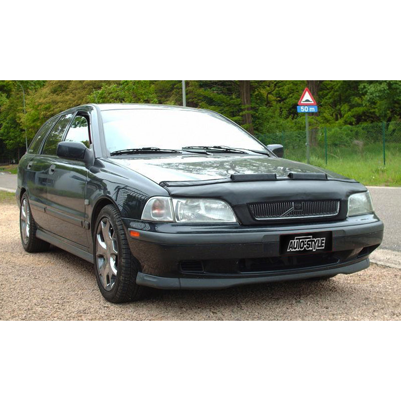 AutoStyle, Motorhauben Steinschlagschutz passend für Volvo S40/V40 1996-2004 Schwarz, Kunstleder