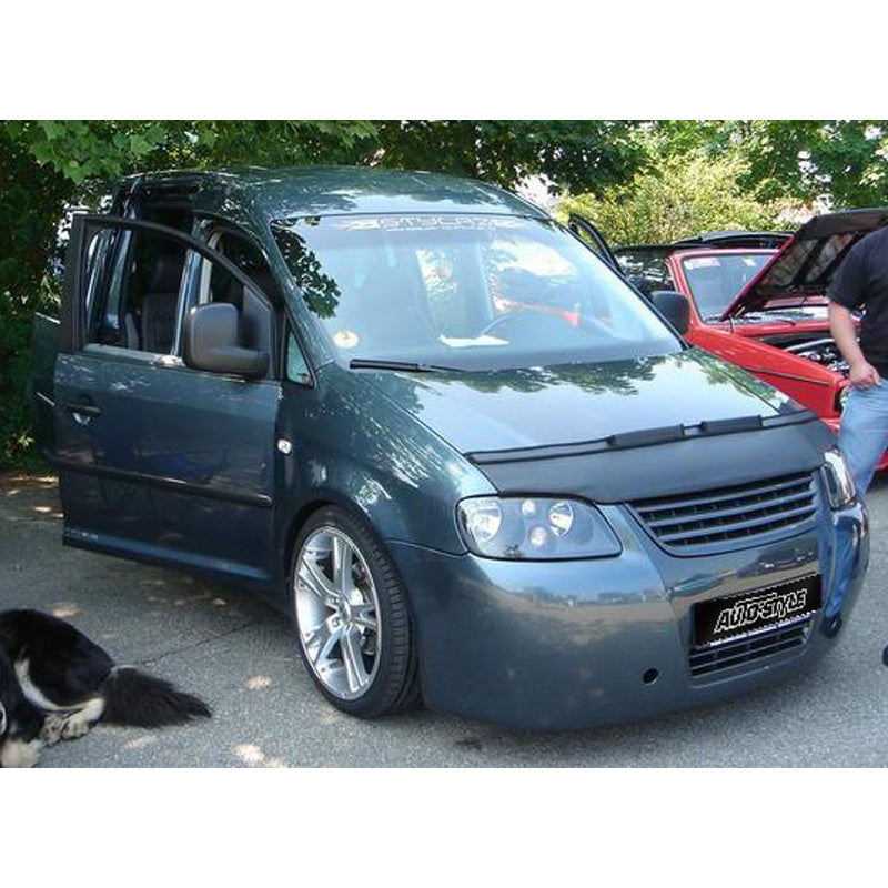 AutoStyle, Motorhauben Steinschlagschutz passend für Volkswagen Caddy II 2004-2008 Schwarz, Kunstleder