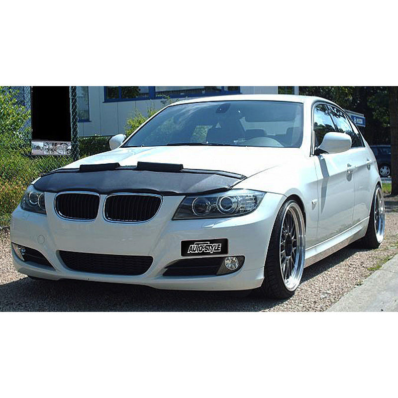 AutoStyle, Motorhauben Steinschlagschutz passend für BMW 3er E90/E91 Limousine/Touring 2008- Schwarz (Facelift), Kunstleder