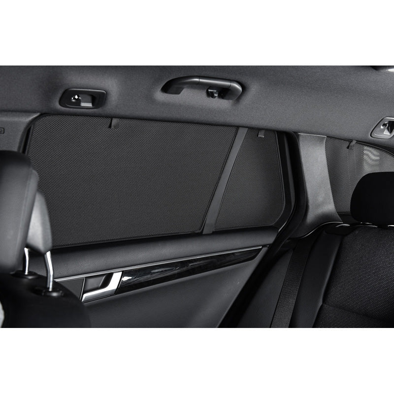 Car Shades, Satz  (Hintertüren) passend für Mercedes ML (W166) 2012-2015 & GLE (W166) 2015-2019 (2-teilig), Textil, Schwarz