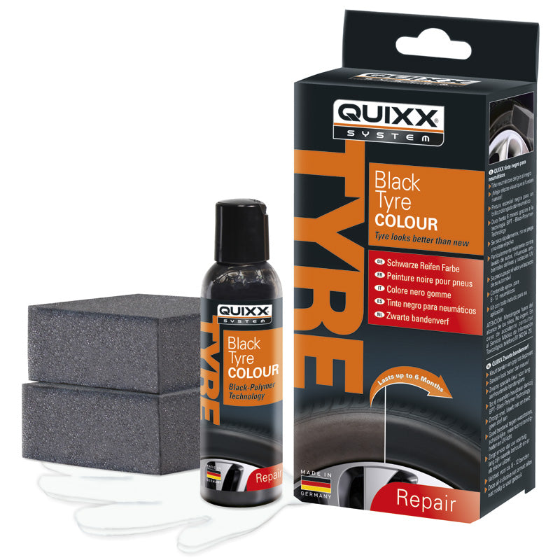 QUIXX, Quixx Black Tyre Colour / Schwarze Reifen Farbe 75ml, Flüssigkeit