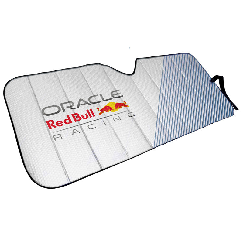 Red Bull Racing, Red Bull Oracle Universelle Sonnenschutz für Windschutzscheibe- 1 Stück - Silber/Blau/Rot, Blau, Rot, Silber