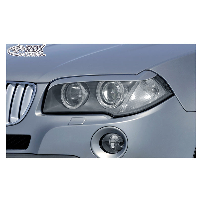 RDX Racedesign, Scheinwerferblenden passend für BMW X3 E83 2004-2010 (ABS), Unlackiert