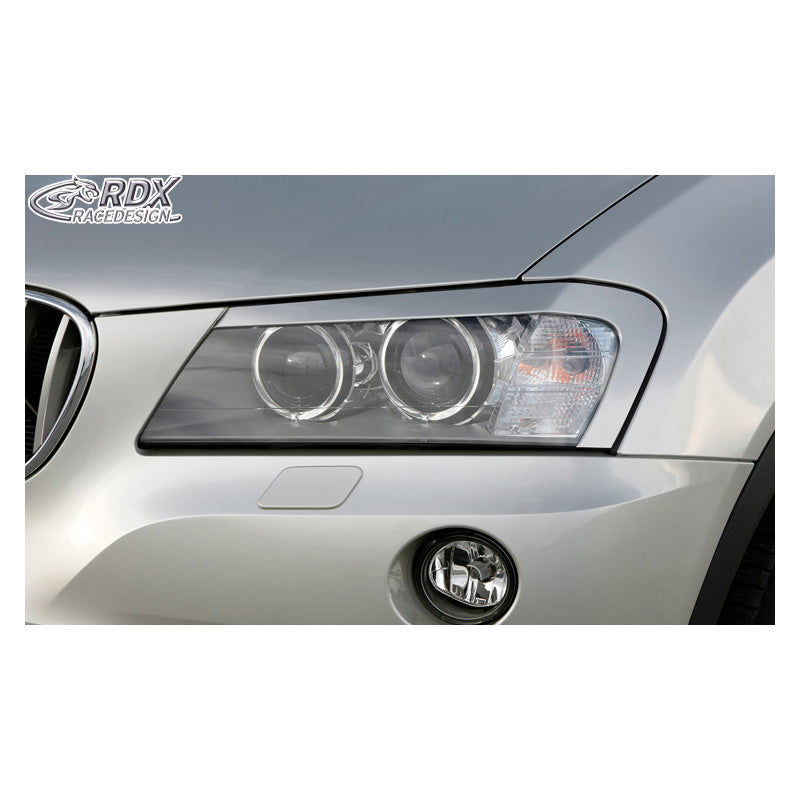 RDX Racedesign, Scheinwerferblenden passend für BMW X3 F25 2010-2014 (ABS), Unlackiert