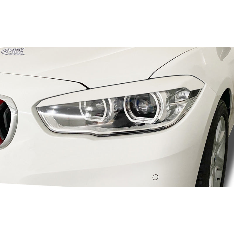 RDX Racedesign, Scheinwerferblenden passend für BMW 1er F20/F21 3/5-türer Facelift 2015-2019 (ABS), Unlackiert