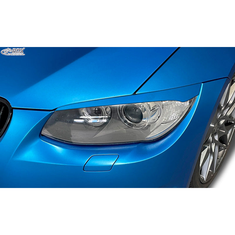 RDX Racedesign, Scheinwerferblenden passend für BMW 3er E92/E93 Coupé/Cabrio 2010-2013 (ABS), Unlackiert