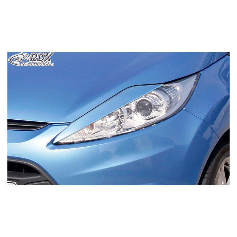 RDX Racedesign, Scheinwerferblenden passend für Ford Fiesta VII 2008-2012 (ABS), Unlackiert