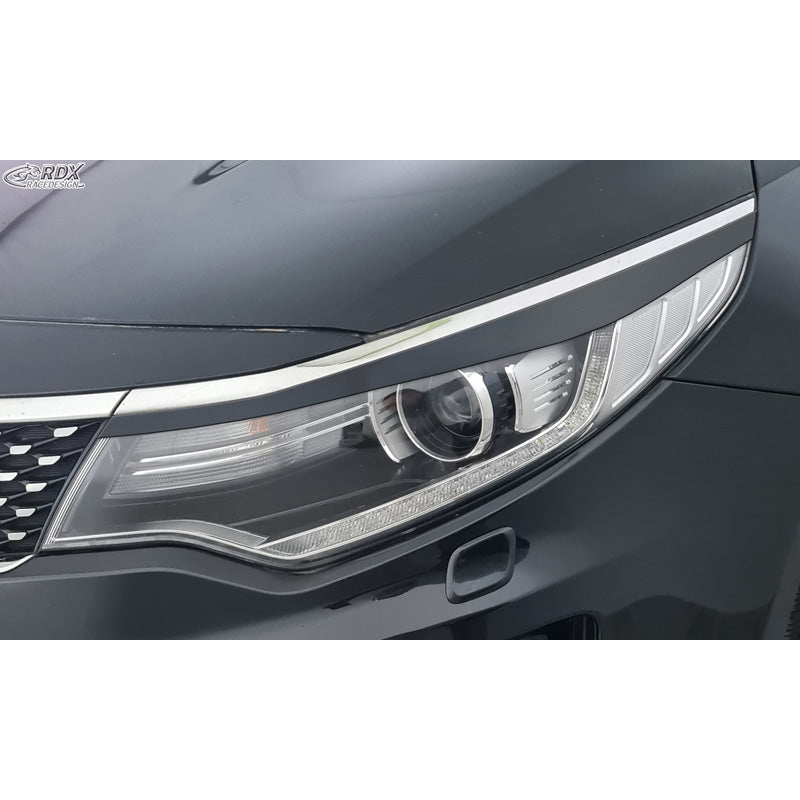 RDX Racedesign, Scheinwerferblenden passend für Kia Optima (JF) 2015- (ABS), Unlackiert