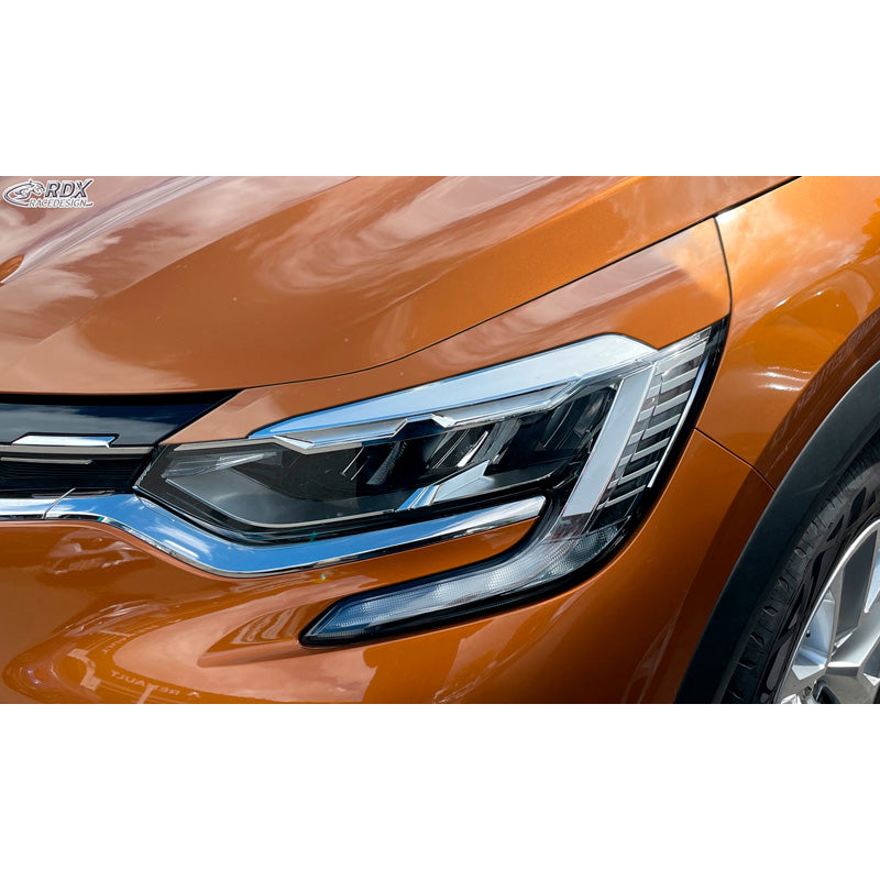 RDX Racedesign, Scheinwerferblenden passend für Renault Captur II 2020- (ABS), Unlackiert