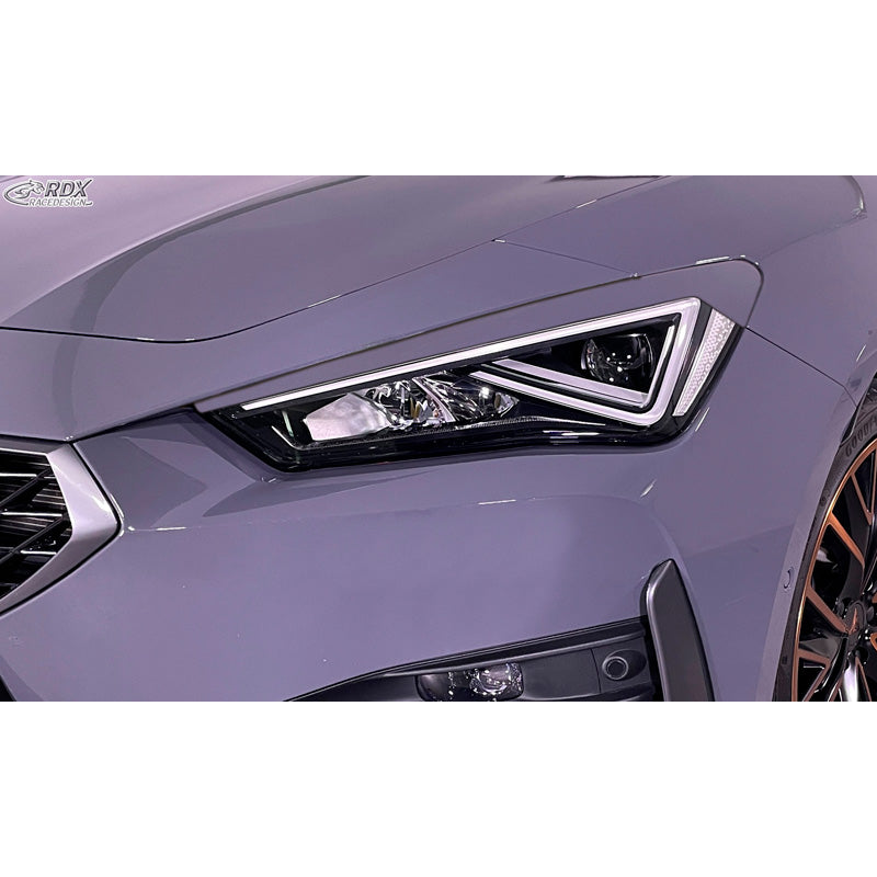 RDX Racedesign, Scheinwerferblenden passend für Seat Leon (KL) / Cupra Leon (KL) & Cupra Formentor (KM) 2020- & Seat Tarraco (KN2) 2019- (ABS), Unlackiert