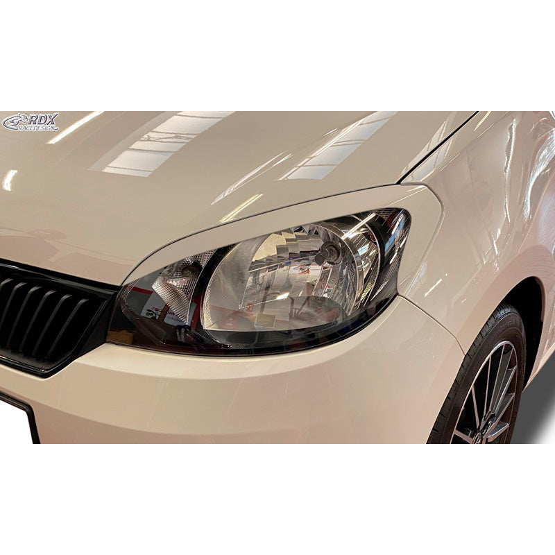 RDX Racedesign, Scheinwerferblenden passend für Skoda Citigo 2011- (ABS), Unlackiert