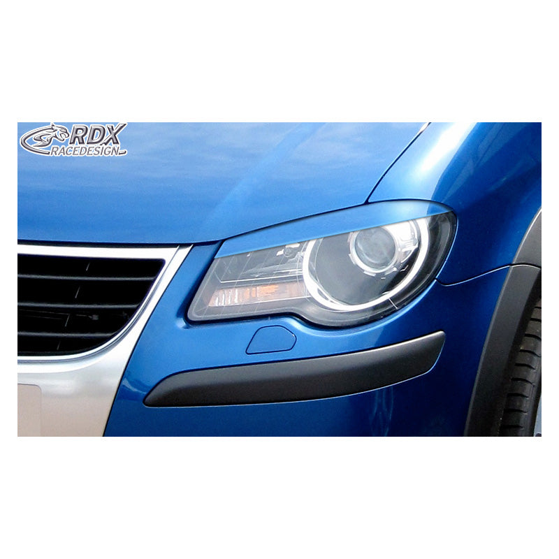 RDX Racedesign, Scheinwerferblenden passend für Volkswagen Touran 1T Facelift 2006-2011 (ABS), Unlackiert