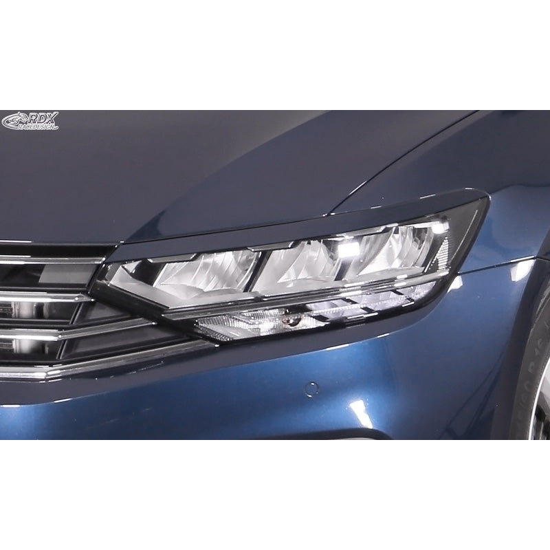 RDX Racedesign, Scheinwerferblenden passend für Volkswagen Passat 3G B8 2014-2019 & 2019- (ABS), Unlackiert