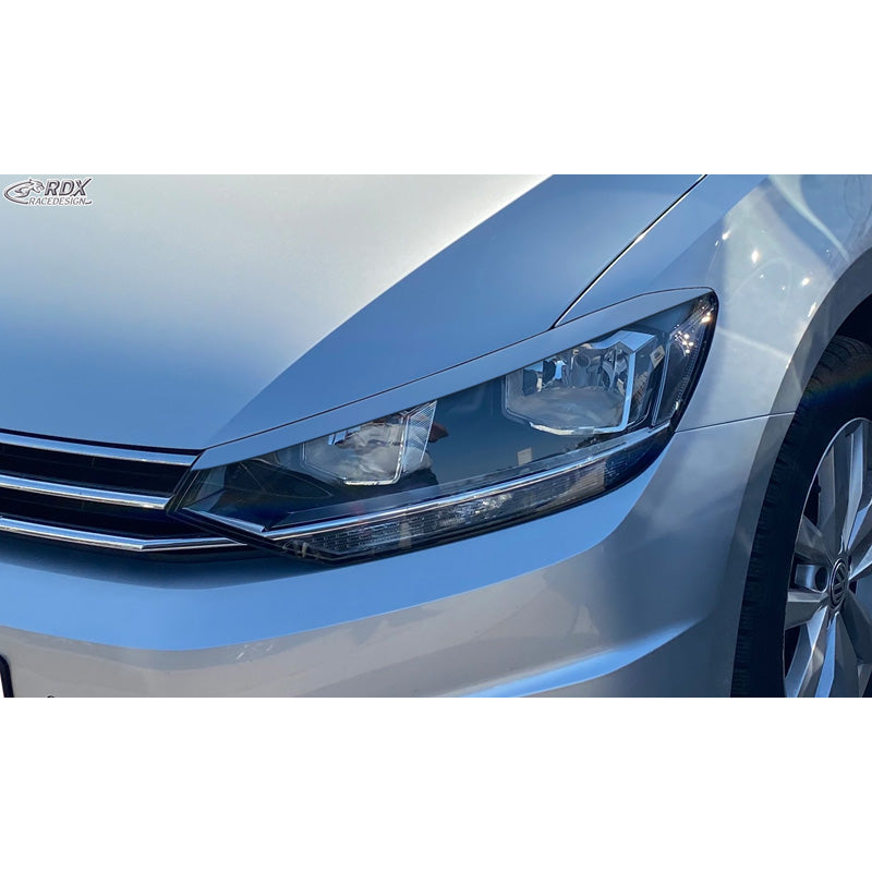 RDX Racedesign, Scheinwerferblenden passend für Volkswagen Touran (5T) 2015- (Halogen) (ABS), Unlackiert