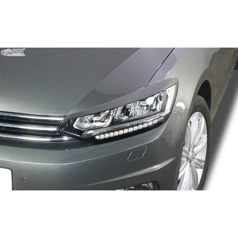 RDX Racedesign, Scheinwerferblenden passend für Volkswagen Touran (5T) 2015- (LED) (ABS), Unlackiert