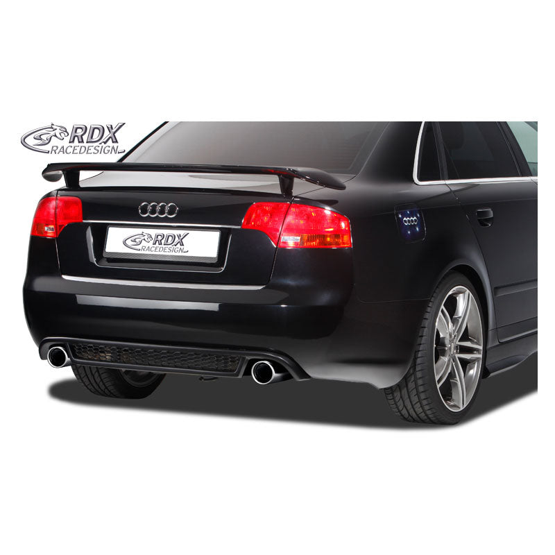 RDX Racedesign, Heckschürzenansatz (Mittelteil) passend für Audi A4 B7 2005-2008 (PU), PU-Rim, Unlackiert