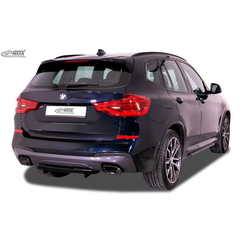 RDX Racedesign, Heckschürzenansatz Diffuser U-Diff passend für BMW X3 (G01) 2017- mit M-Paket (PU), PU-Rim, Schwarz