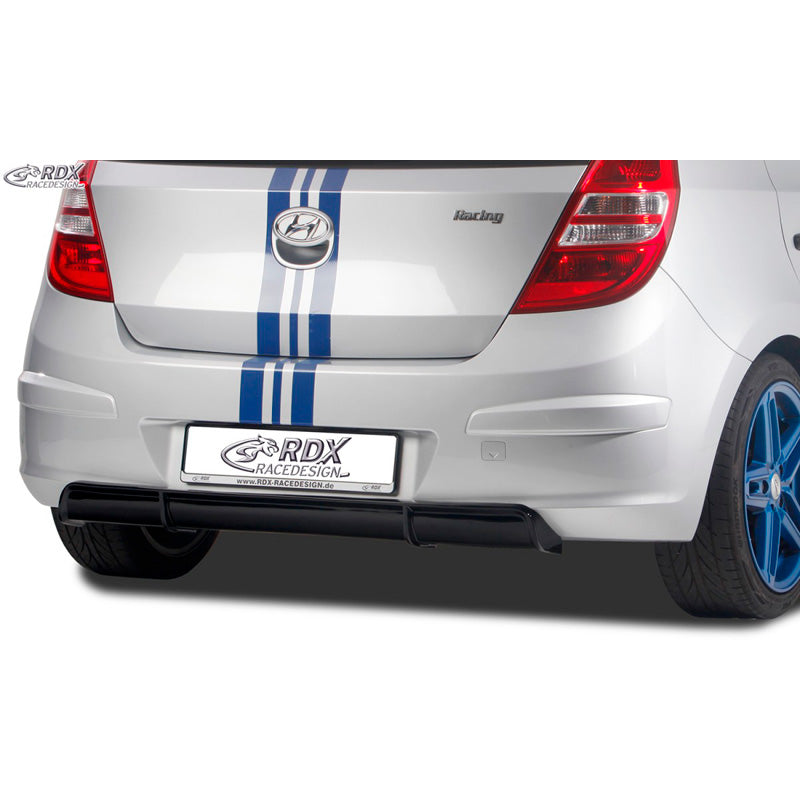 RDX Racedesign, Heckschürzenansatz Diffuser passend für Hyundai i30 (FD/FDH) 2007-2010 (ABS Schwarz glänzend)