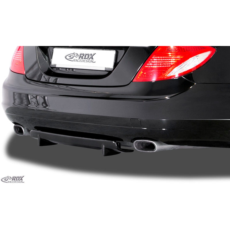 RDX Racedesign, Heckschürzenansatz Diffuser U-Diff passend für Mercedes S-Klasse Coupe C216 2006-2013 (PU), PU-Rim, Schwarz