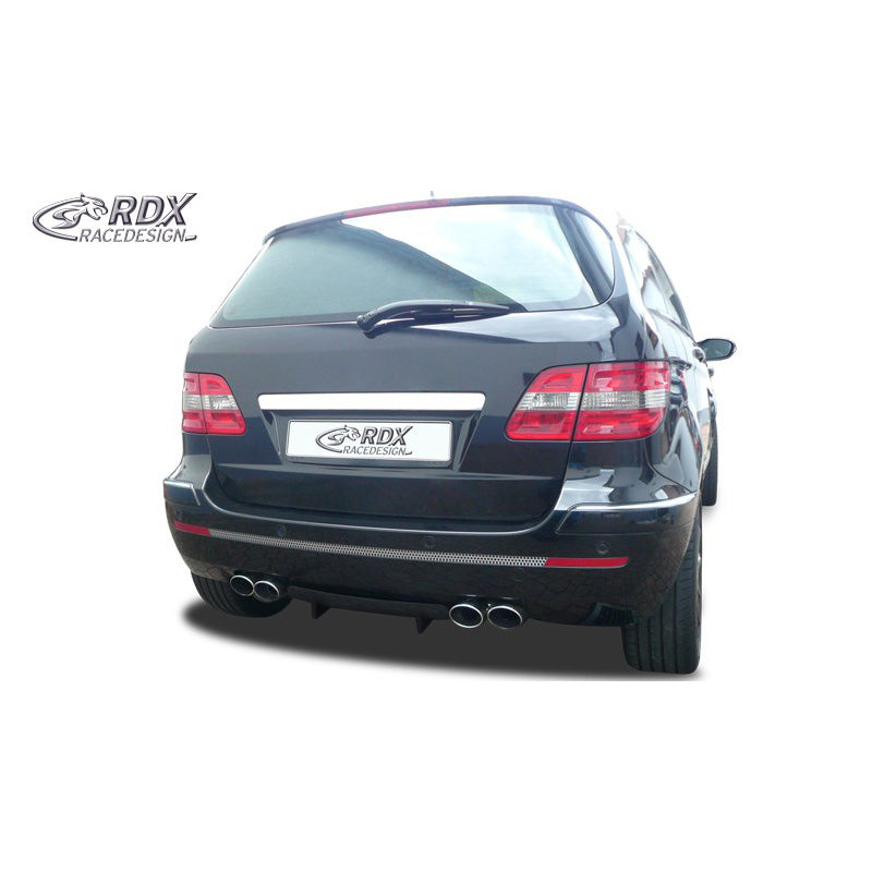 RDX Racedesign, Heckschürzenansatz Diffuser U-Diff passend für Mercedes B-Klasse W245 2005-2011 (PU), PU-Rim, Unlackiert