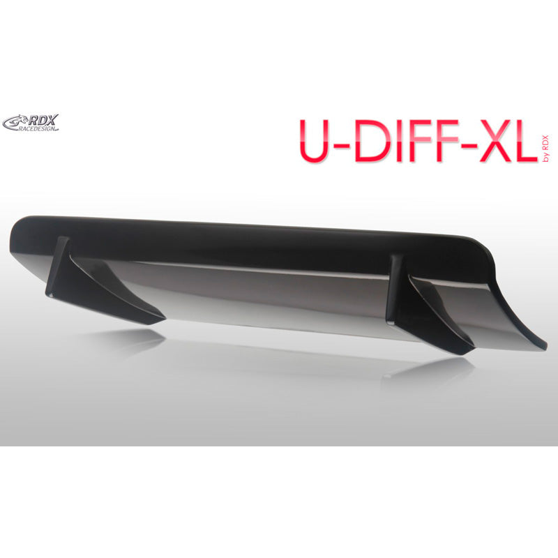 RDX Racedesign, Heckschürzenansatz Diffuser Universal U-Diff XL 71,5cm (PU), PU-Rim, Schwarz