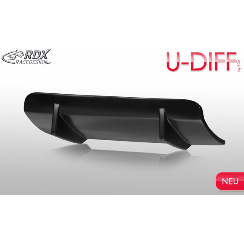 RDX Racedesign, Heckschürzenansatz Diffuser Universal U-Diff 52,5cm (PU), PU-Rim, Schwarz